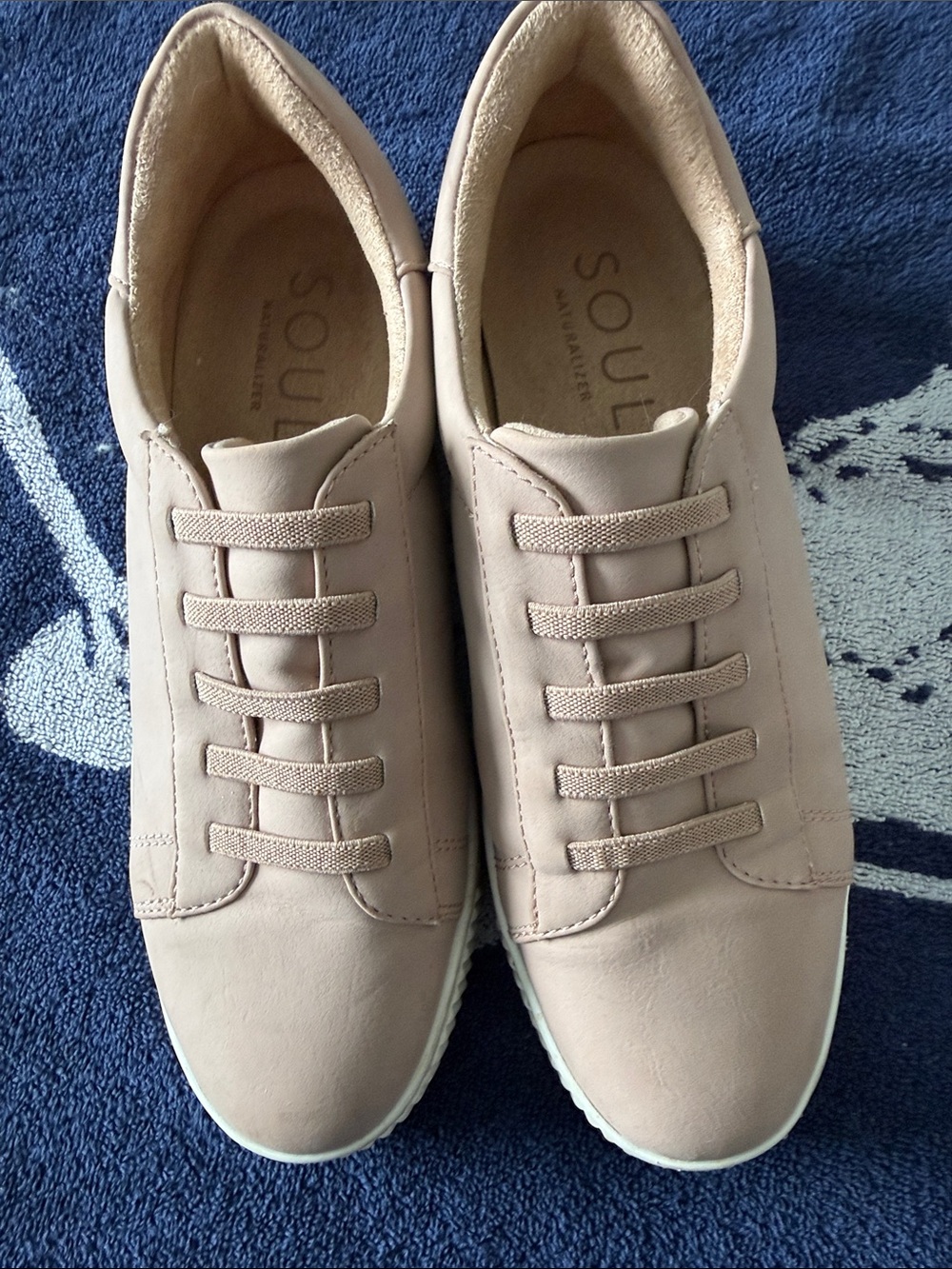 SOUL Naturalizer Tia Stepin Dusty Mauve Casual Slip-On Sneakers size 8M